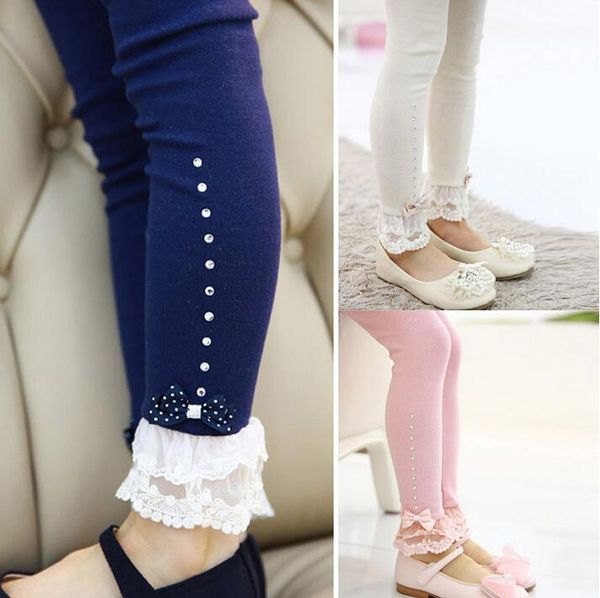 

spring and autumn baby leggings pants children clothing girls trousers, Blue