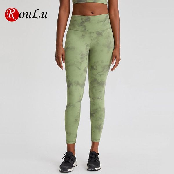 

tie dye yoga leggings buttery soft high waist fitness for women pants workout plus size running gym sport capri outfits, White;red