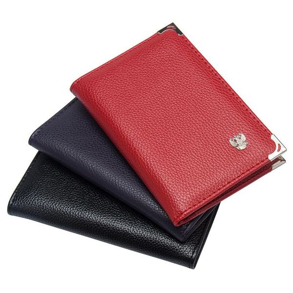 

card holders russian litchi buckle auto driver license bag pu leather cover for car driving documents credit holder, Brown;gray