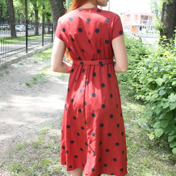 

2021lossky summer women vintage long dress casual polka dot print party short sleeve dresses v-neck fashion woman clothes y2k, Black;gray