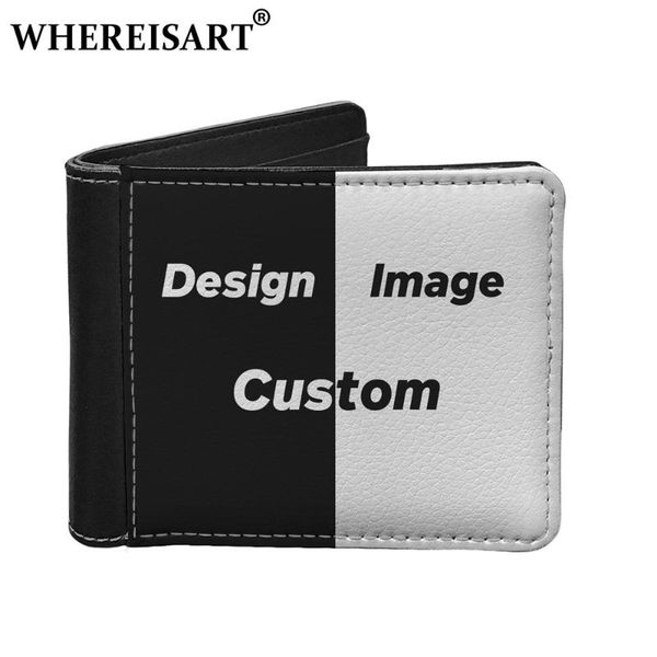 

wallets whereisart men cartoon male purse money with no zipper bags, Red;black