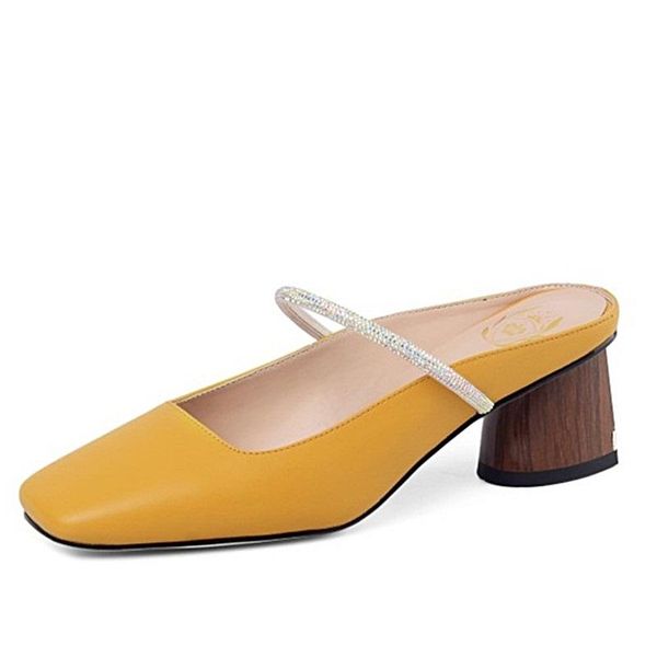 

dress shoes lovexss 2021 summer office square head ladies crystal women grain jelly sandals pumps casual apricot size 42, Black