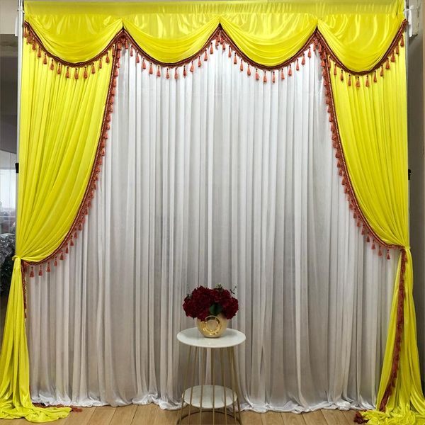 

party decoration ice silk 3mx3m swags drapes wedding backdrop curtain event