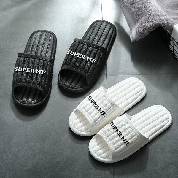 

slippers shoes women female summer antiskid men's sandals sandalias mujer, Black