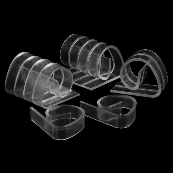 

promotion for 12pcs holder clamp party picnic home plastic clear tablecloth table cover clips bag