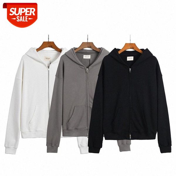 

fear of god fog everyday full zip sixth zipper hoodie sweater cardigan #dp1y, Black