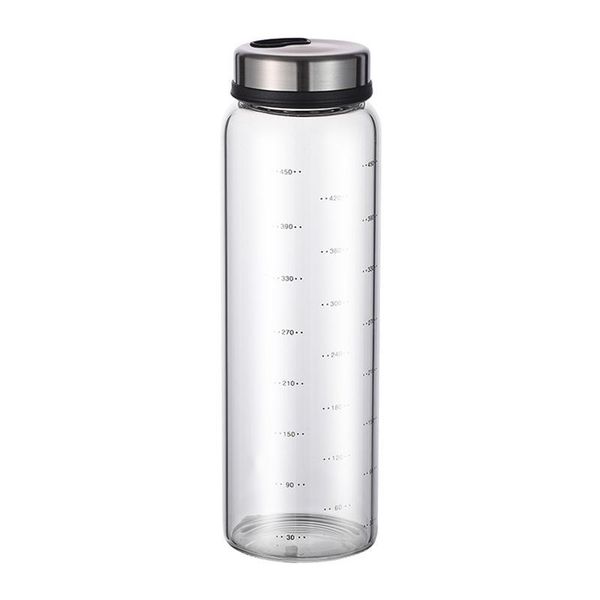 

storage bottles & jars rotary glass stainless steel seasoning bottle can jar pepper container kitchen supply home accessory for