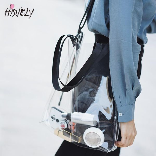 

shoulder bags transparent for women clear casual bag female handbags versatile messenger fashion large capacity totes