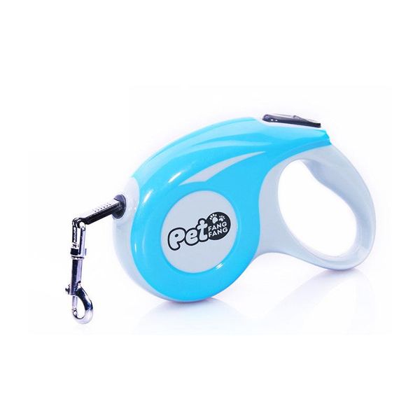 

dog collars & leashes 3m/5m retractable automatic leash puppy cat rope training extending traction belt walking blue