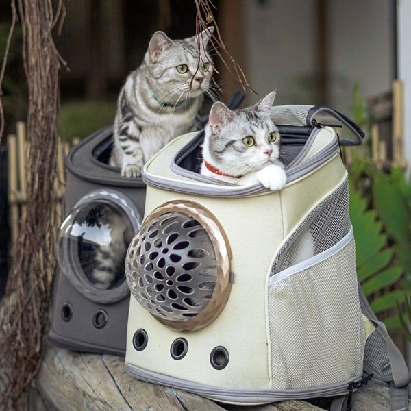 

quality breathable pet supplies space astronaut bubble travel transportation bag cute small dog cat carrier backpack car seat covers
