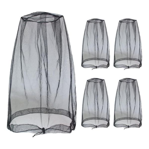 

outdoor hats head face protective cover camping protector equipment anti-bug bee insect mesh hat protect, Black;white