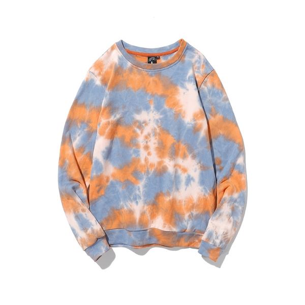 

order 2021ss autumn new women's round neck loose tie dyed sweater, Black