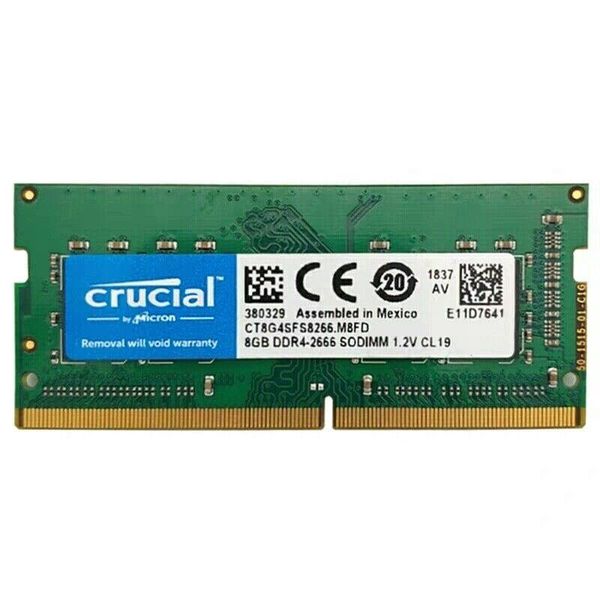 

rams crucial ddr4 8gb 2666 sodimm 1.2v lapmemory 2666mhz 260pin notebook memoria