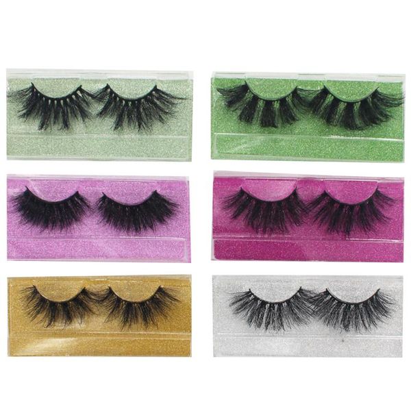 

false eyelashes 25mm 3d real mink handmade lash natural whispy fluffy luxury long lashes eyelash pair