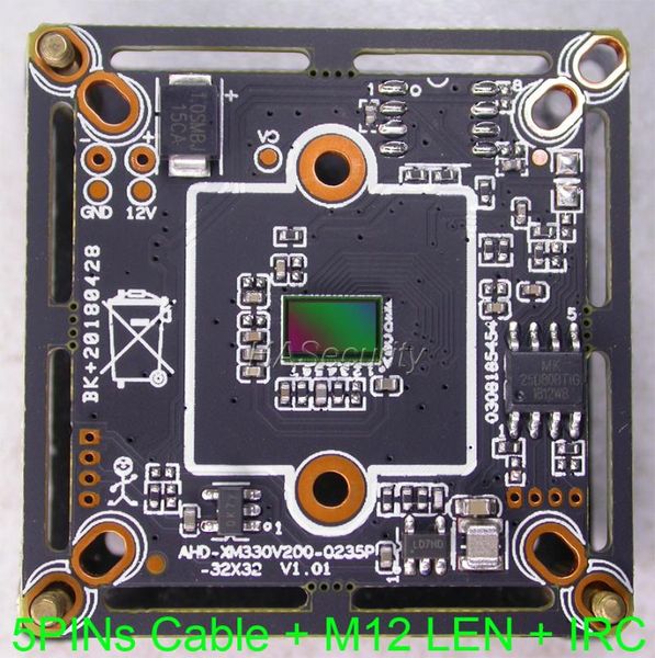 

ahd-h (1080p) 1/2.7" smartsens sc2235 cmos image sensor + isp330 (xm330) cctv camera pcb board module +irc +lens +5pin cable(utc ip cam