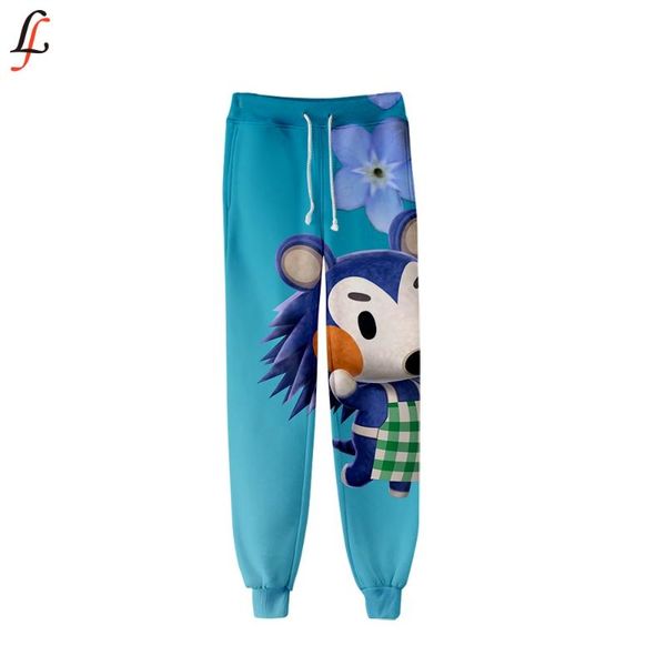 

animal crossing jogger pants game 3d print lovely sweatpants 2021 streetwear style casual long women's & capris, Black;white