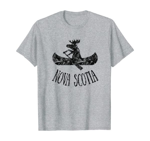 

nova scotia moose shirt | moose canoe t-shirt, White;black
