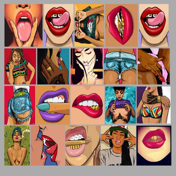 

47 pcs unique personality graffiti waterproof skateboard travel suitcase phone lapluggage stickers cute kids girl toys