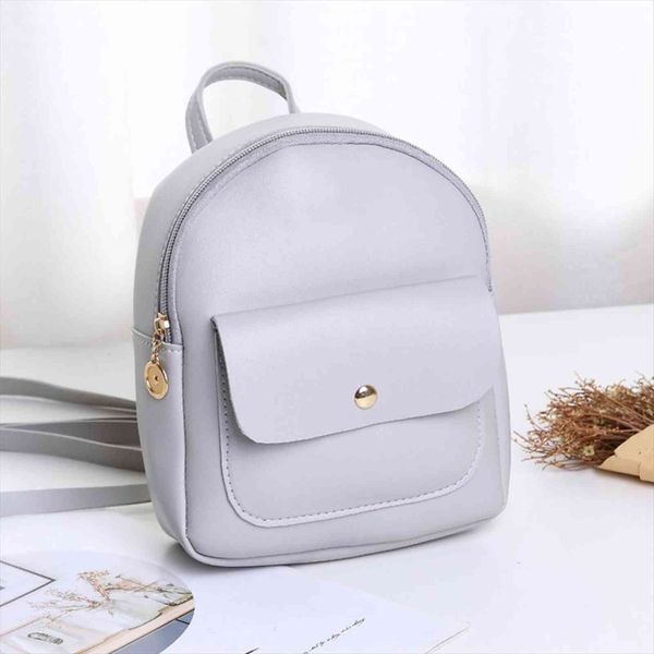 

mini backpack women pu leather shoulder bag for teenage girls kids female small backpacks ladies school