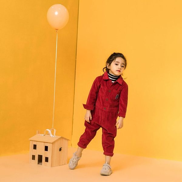 

new fall winter baby corduroy jumpsuit for boys and girls in 2019, White