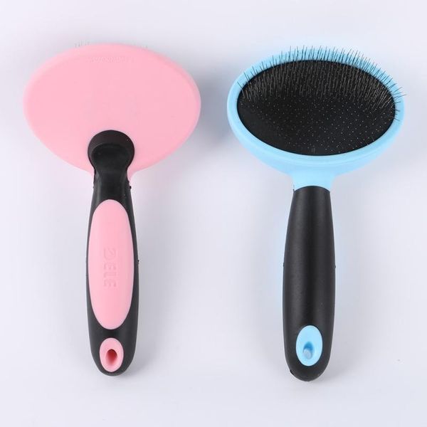 

puppy cat hair grooming slicker comb gilling brush quick clean tool pet szczotka do wlosow escova de cabelo comb1, Silver