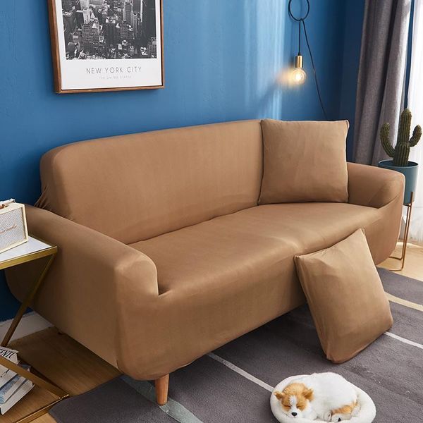 

chair covers yaapeet solid color sofa cover slipcover protector home decoration living room elastic polyester couch cover1/2/3/4 seater