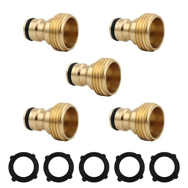 

watering equipments male brass garden hose quick connector 3/4 inch water thread fitting nozzle connect adapter
