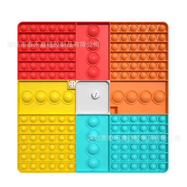 

new silicone large dice chessboard rat killing pioneer children's puzzle decompression press bubble toy