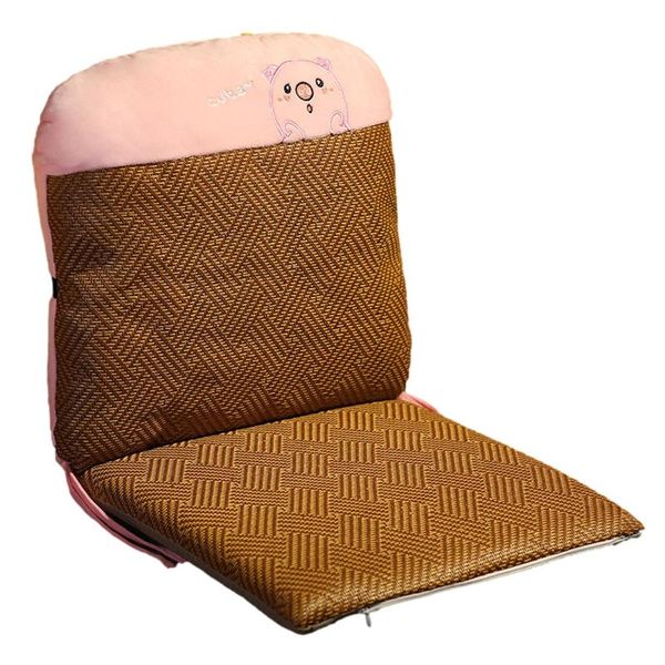 

cushion/decorative pillow rattan seat cushion cooling zippered garden chair pad for summer low back recliner with memory foam padding