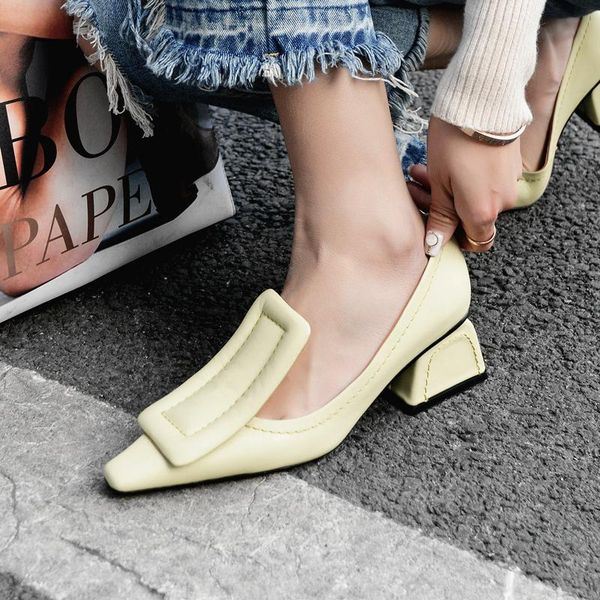 

dress shoes brand genuine leather pointed toe high heels women pumps heel wedding woman girls, Black