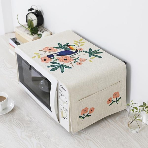 

other household sundries idyllife pastoral microwave oven covers for home decoration with pouch beautiful plants printing kitchen storage du