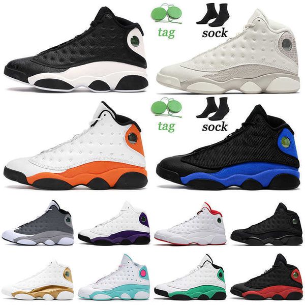 

2021 arrival basketball shoes hyper royal bred jumpman snekaers air jordon 13 13s xiii lucky green reverse game starfish retro trainers