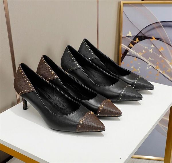 

dress shoes fashion women's ladies stiletto heels pointed toes pumps leather woman shoe l2186, Black