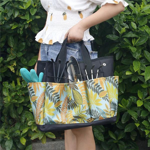 

storage bags oxford garden tool bag multi-pocket accessories gardening portable outdoor work cart