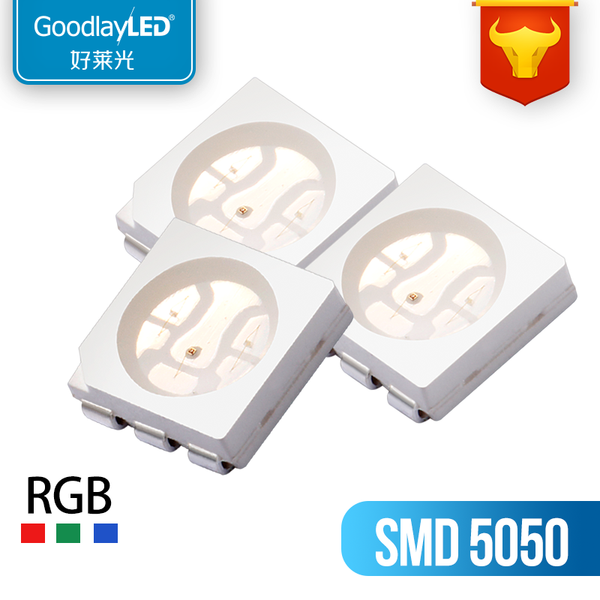 

strips 1000pcs/lotrgb lamp beads led-chip diode red blue green smd led 0.2w 20ma plcc6 full-color highlight luminous