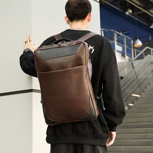 

backpack tidog multi functional retro college style korean student
