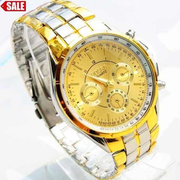 

wristwatches luxury men roman numerals digital dial watches metal analog quartz fashion gold wrist watch stainless steel band assista b40, Slivery;brown