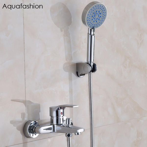 

classic bathroom shower faucet bath mixer tap with hand head set wall mounted sets