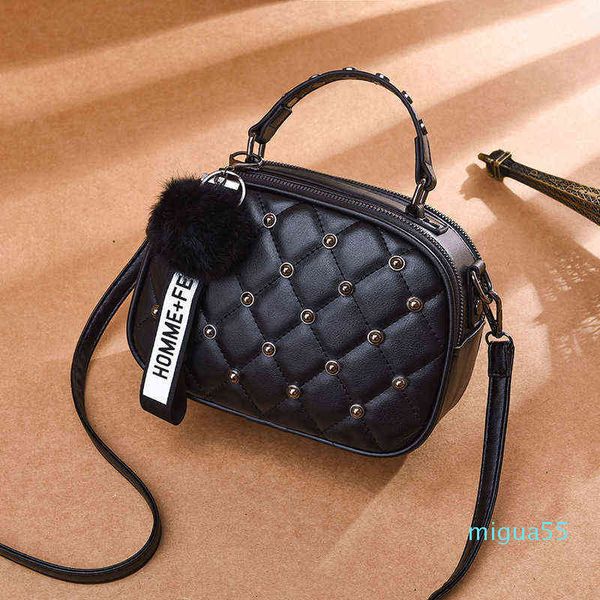 

trend business pu small square portable shoulder women's bag versatile