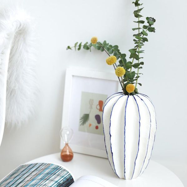 

vases creative home decoration tv cabinet ceramic crafts ornaments dried flower vase jingdezhen
