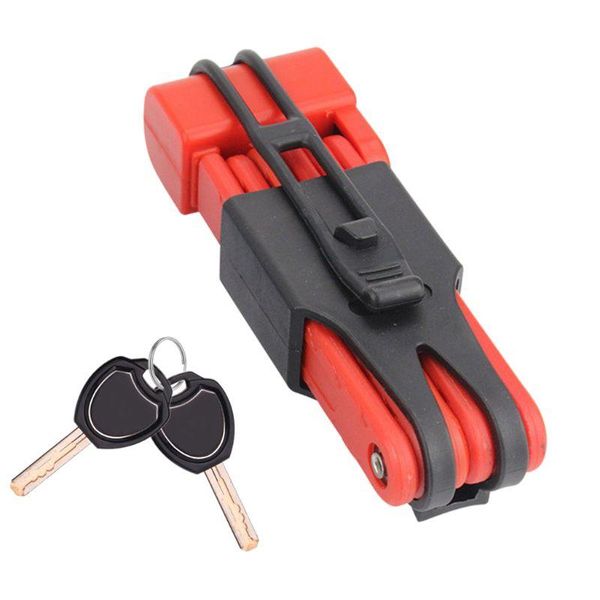 

bike locks folding bicycle lock mtb road anti-theft steel anti-hydraulic shear universal cycling accessories