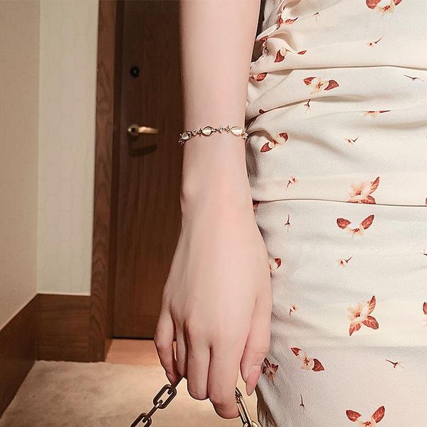 

bangle va-69 fish opal bracelet korean fashion simple wild girl girlfriend female, Black