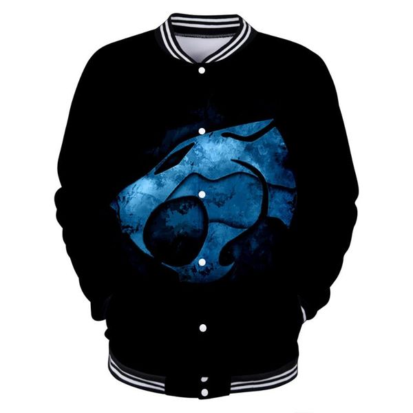 

men's hoodies & sweatshirts thunder cats baseball uniform polyester casual slim jacket fashion men women harajuku long sleeve streetwea, Black