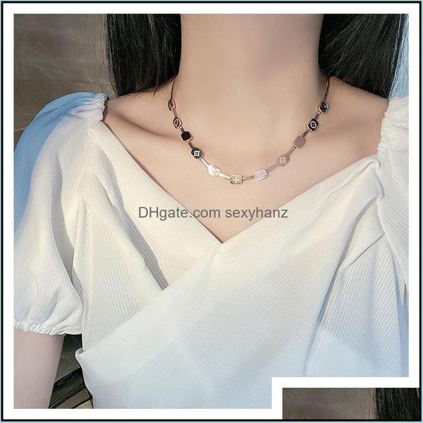 

pendant necklaces & pendants jewelry ins hip hop style niche digner necklace womens summer 2021 fashion clavicle chain personalized drop del, Silver