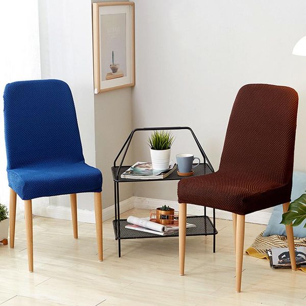 

chair covers thicken one-piece solid color seat cover home office el chairs coverings for dining fundas para sillas