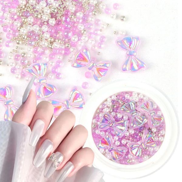 

nail bows rhinestones stones crystals ab mixed colorful butterfly bow gems design charms studs for art decorations1, Silver;gold