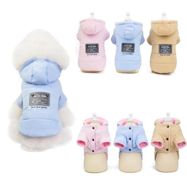 

dog apparel n24 winter pet clothes warm coat jacket hoodie outfit small cats costume puppy clothing for yorkie