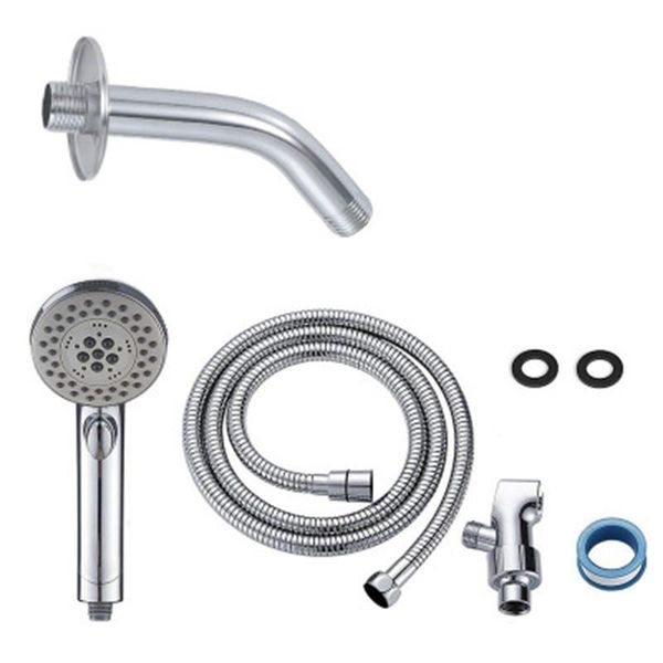 

shower head, high pressure 5 setting head hand-held with on/off switch and spa spray mode bathroom sets