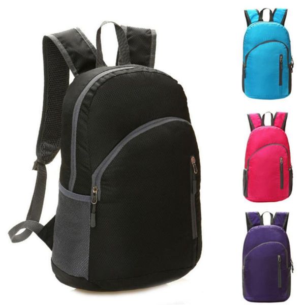 

men women bags multifunctional waterproof foldable nylon backpack ultralight portable pack for outdoor sports travel bag