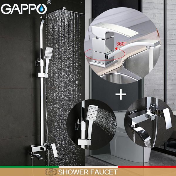 

shower faucets bathroom tub mixers basin faucet mixer rainfall set sets